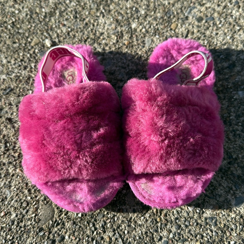 UGG furry slippers